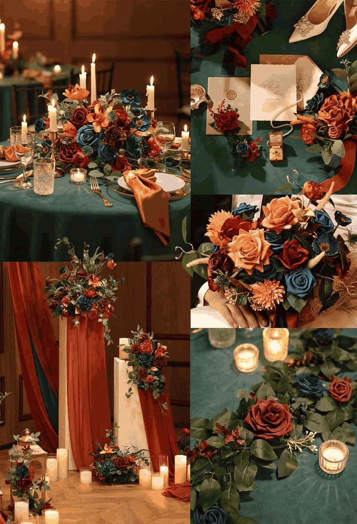 Painterly Jewel Romance Wedding