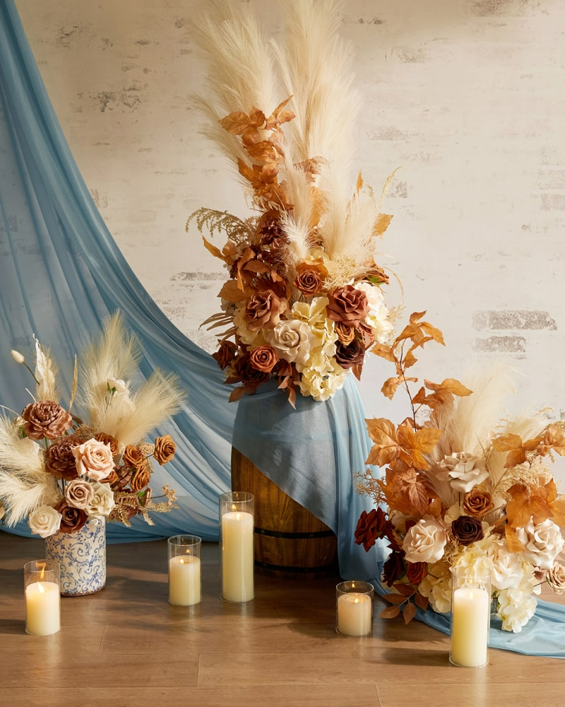DIY Designer Flower Boxes in Rust & Sepia