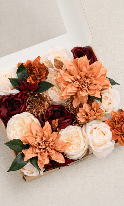 Orange & Terracotta Designer Flower Boxes