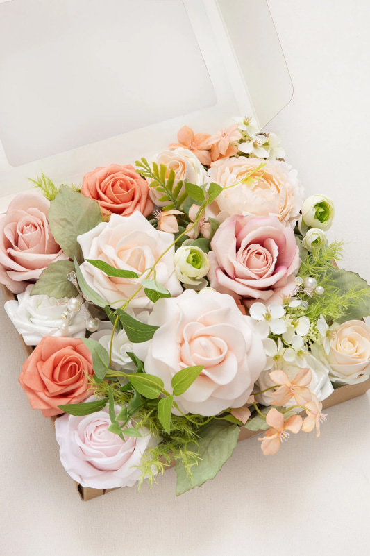 DIY Designer Flower Boxes in Garden Blush