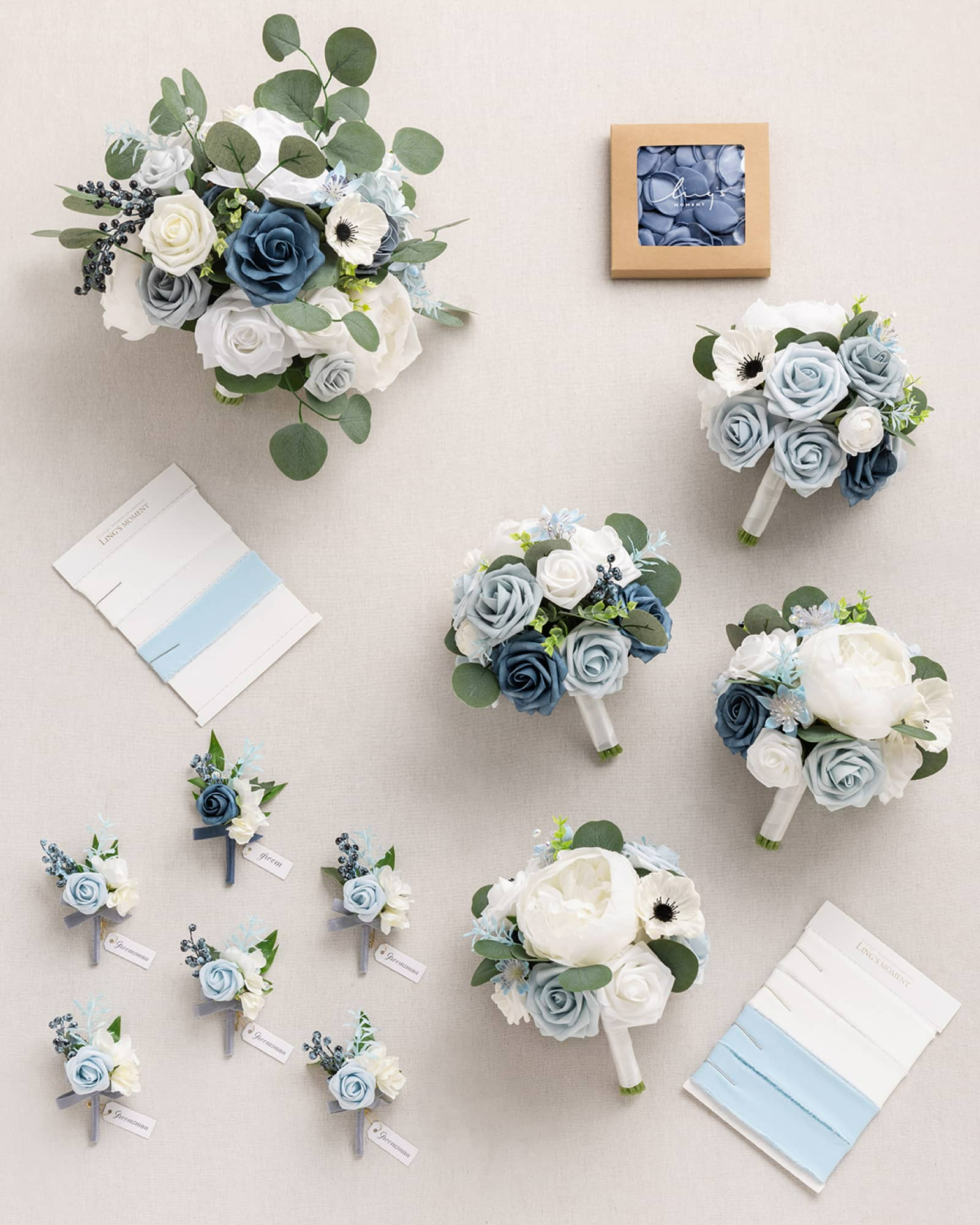 Dusty Blue and Navy Wedding