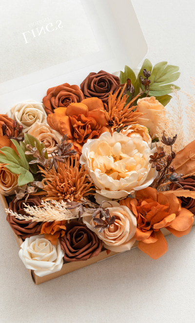 Orange & Terracotta Designer Flower Boxes