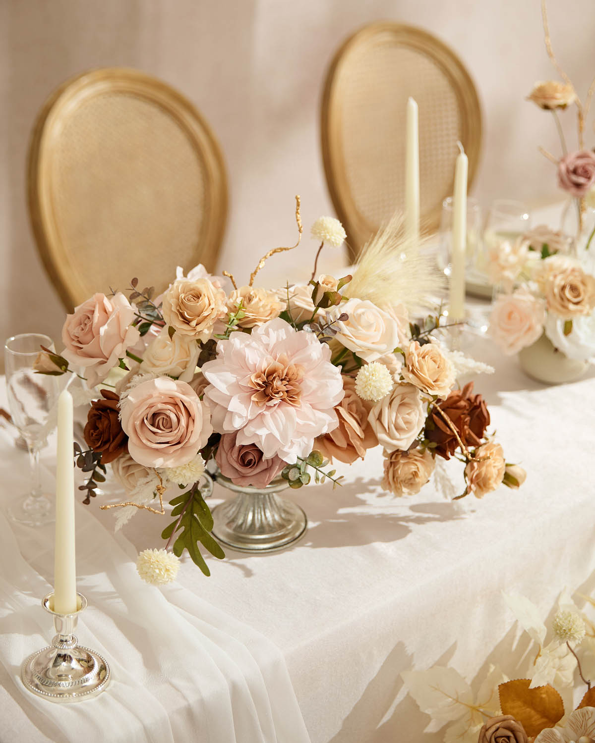 DIY Supporting Flower Boxes in Modern Boho Elegance Wedding