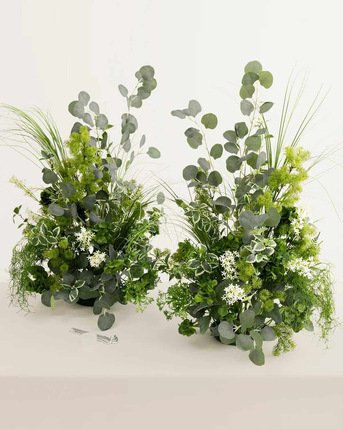 Altar Decor Free-Standing Flowers in Sage & Green