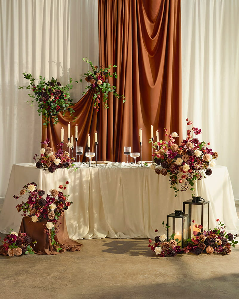 Earth Brown & Cream Flower Boxes