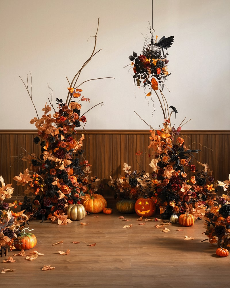 Orange & Terracotta Designer Flower Boxes