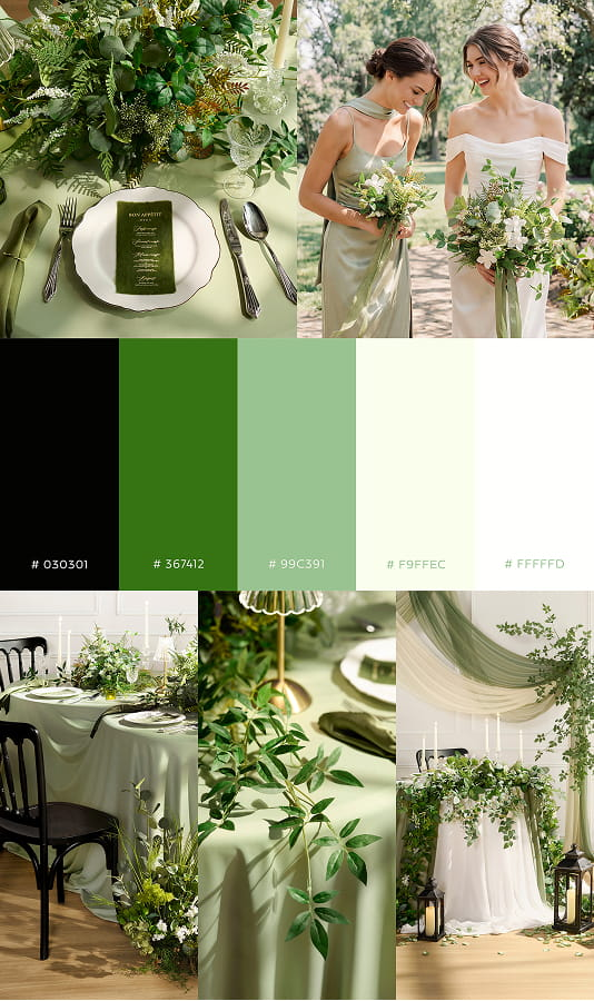 Lush Foilage Wedding