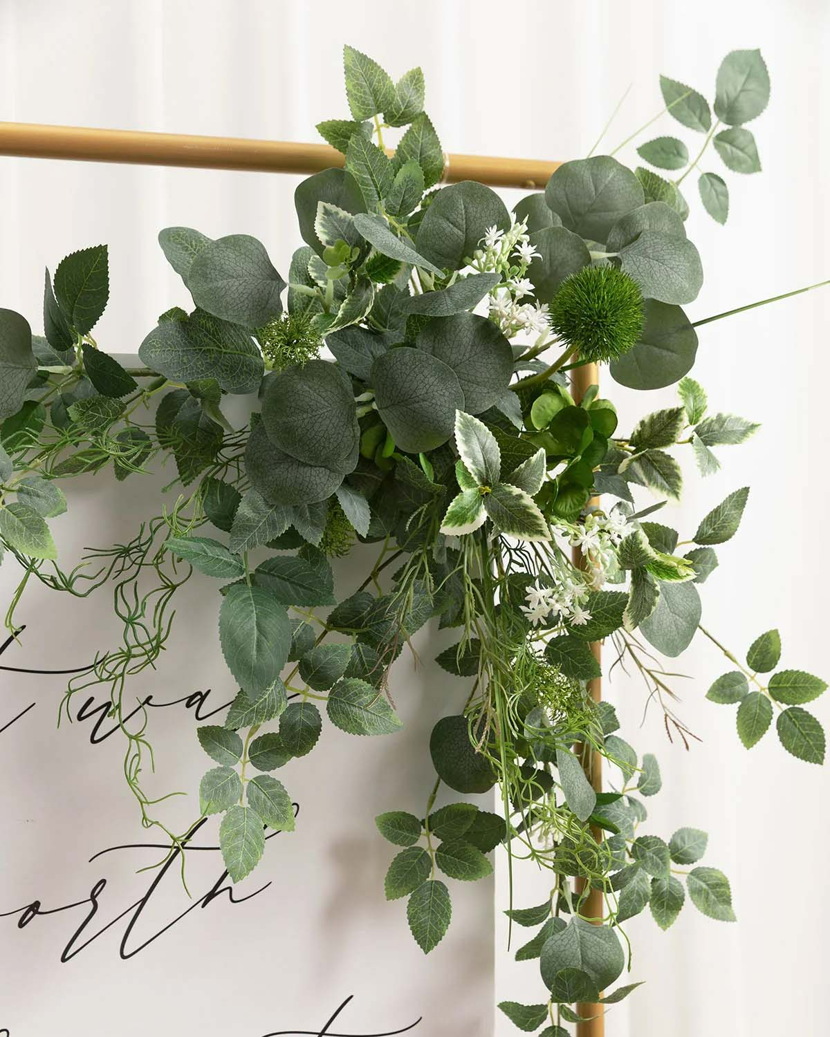 Flower Sign Decor in Sage & Green