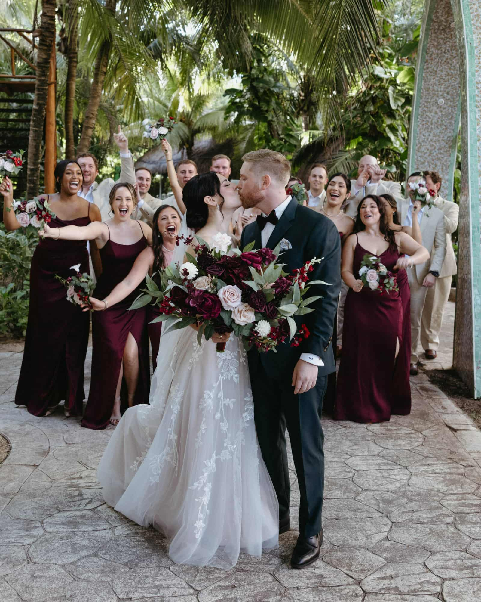 Bridal Bouquet in Romantic Marsala