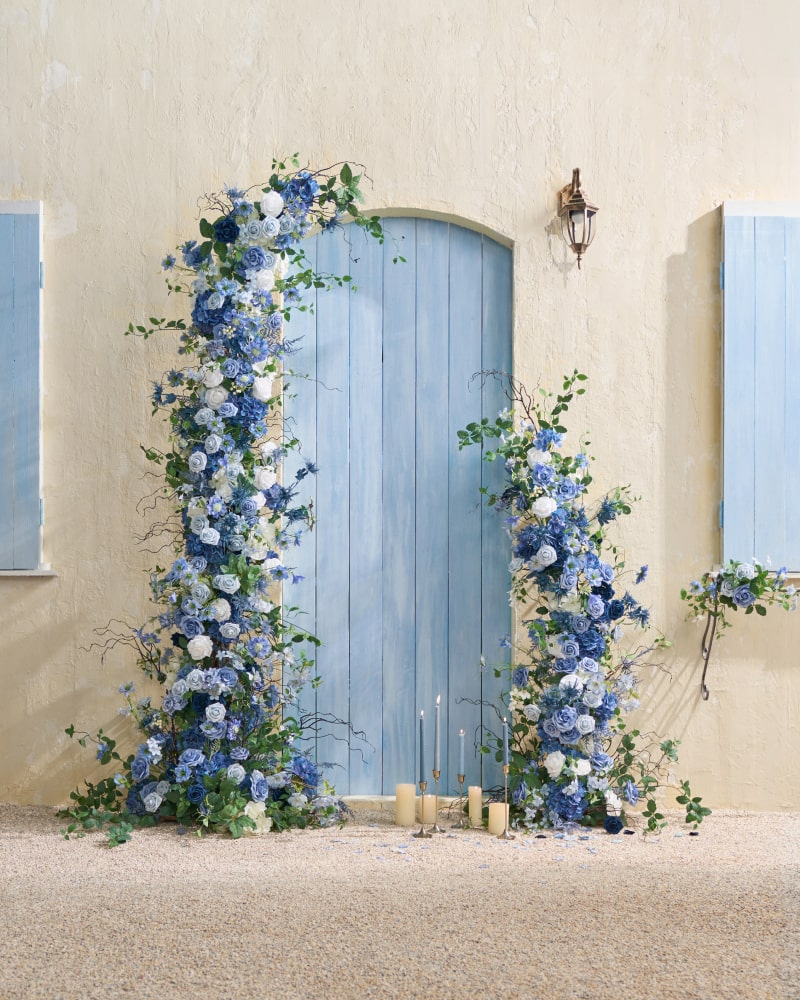 DIY Designer Flower Box in Timeless French Blue & White