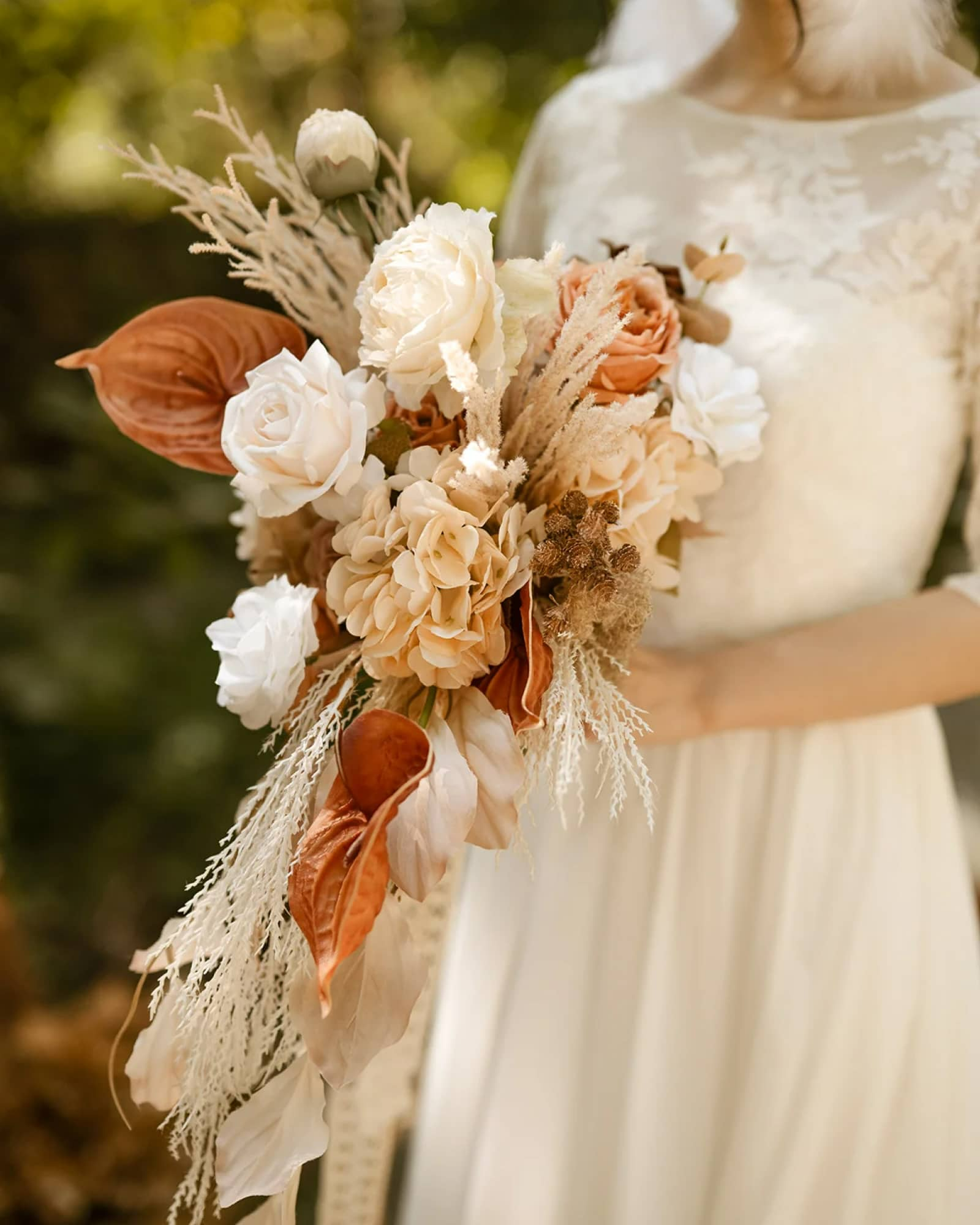 Bridal Bouquet in Rust & Sepia