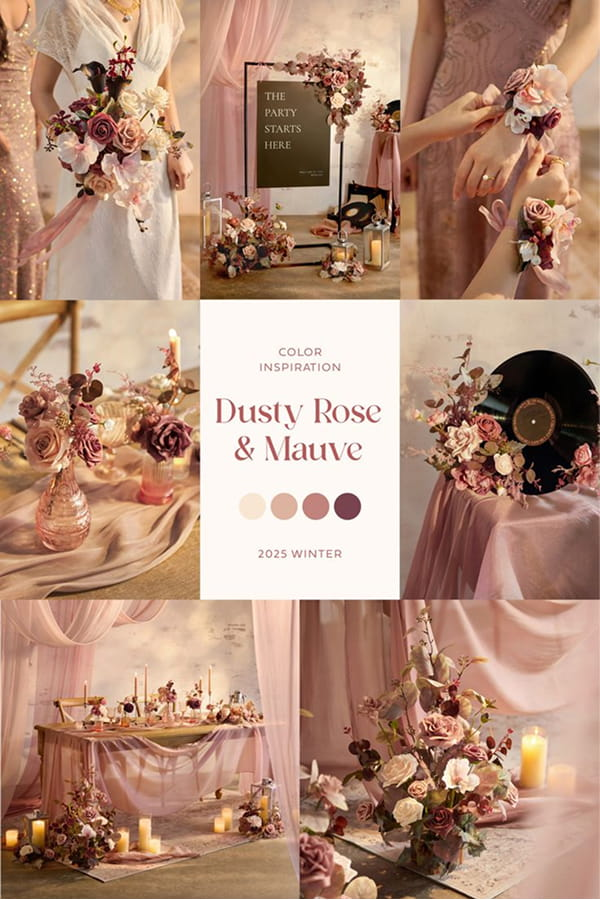 Mauve Romance Wedding