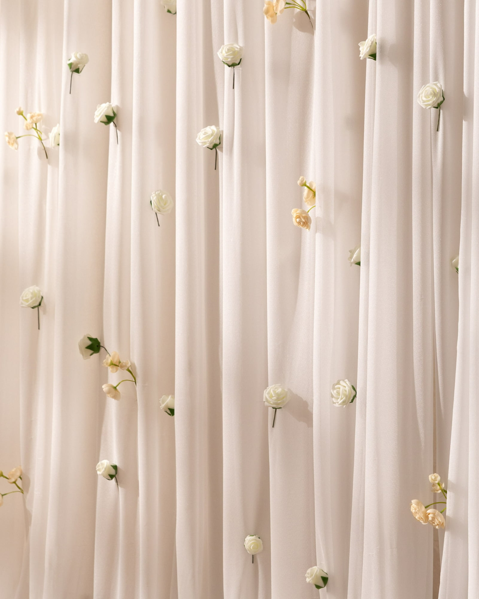 Rose with Stem in Ivory Rose