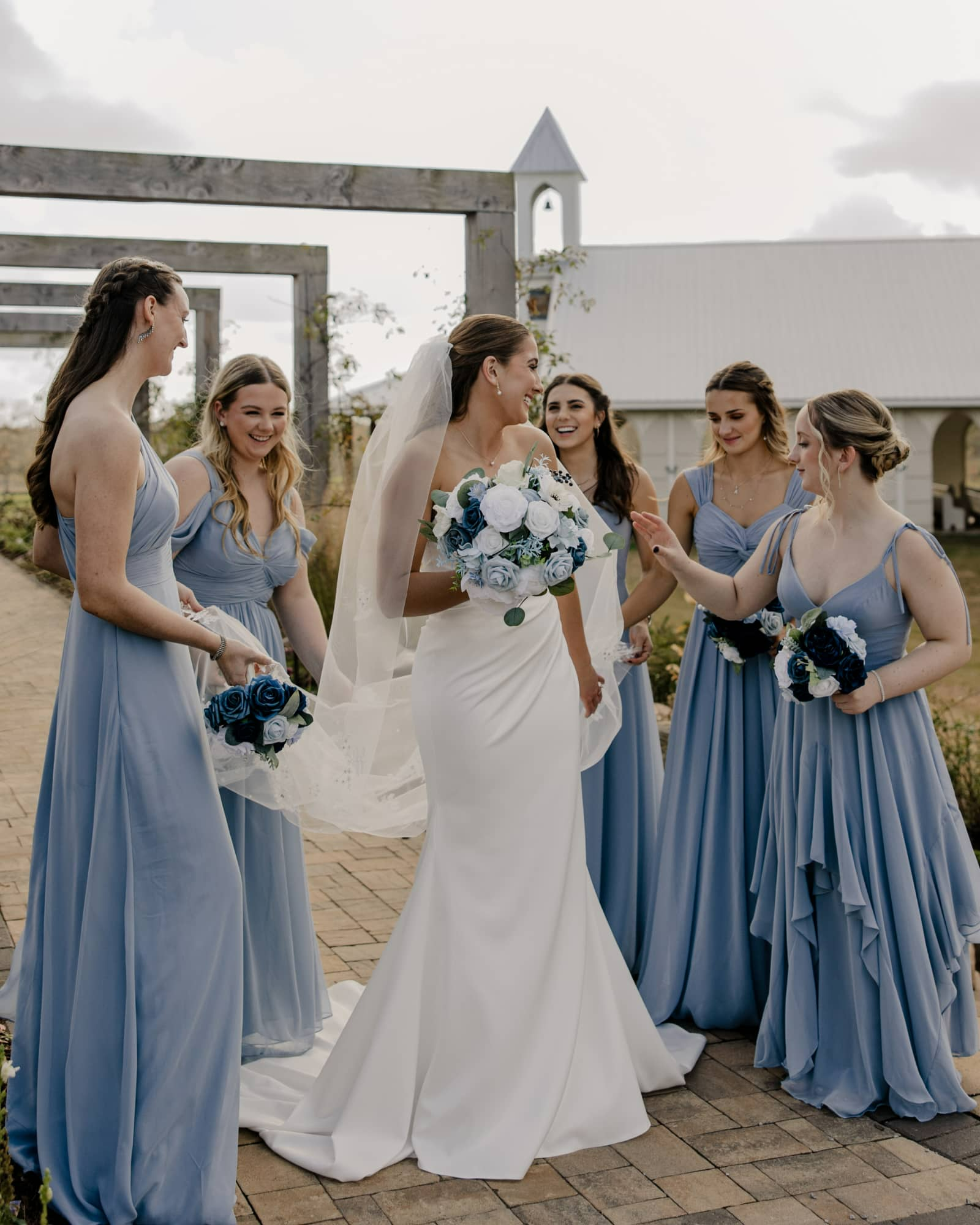 Bridesmaid Bouquet in Noble Navy Blue