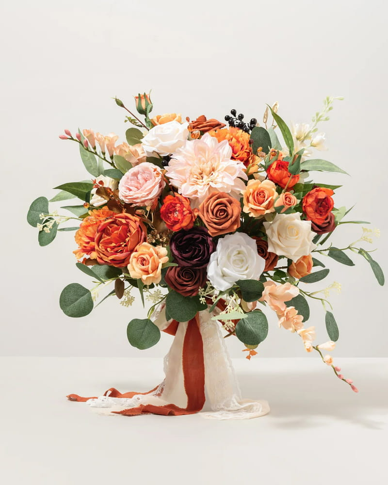Sunset Terracotta Bridal Bouquet