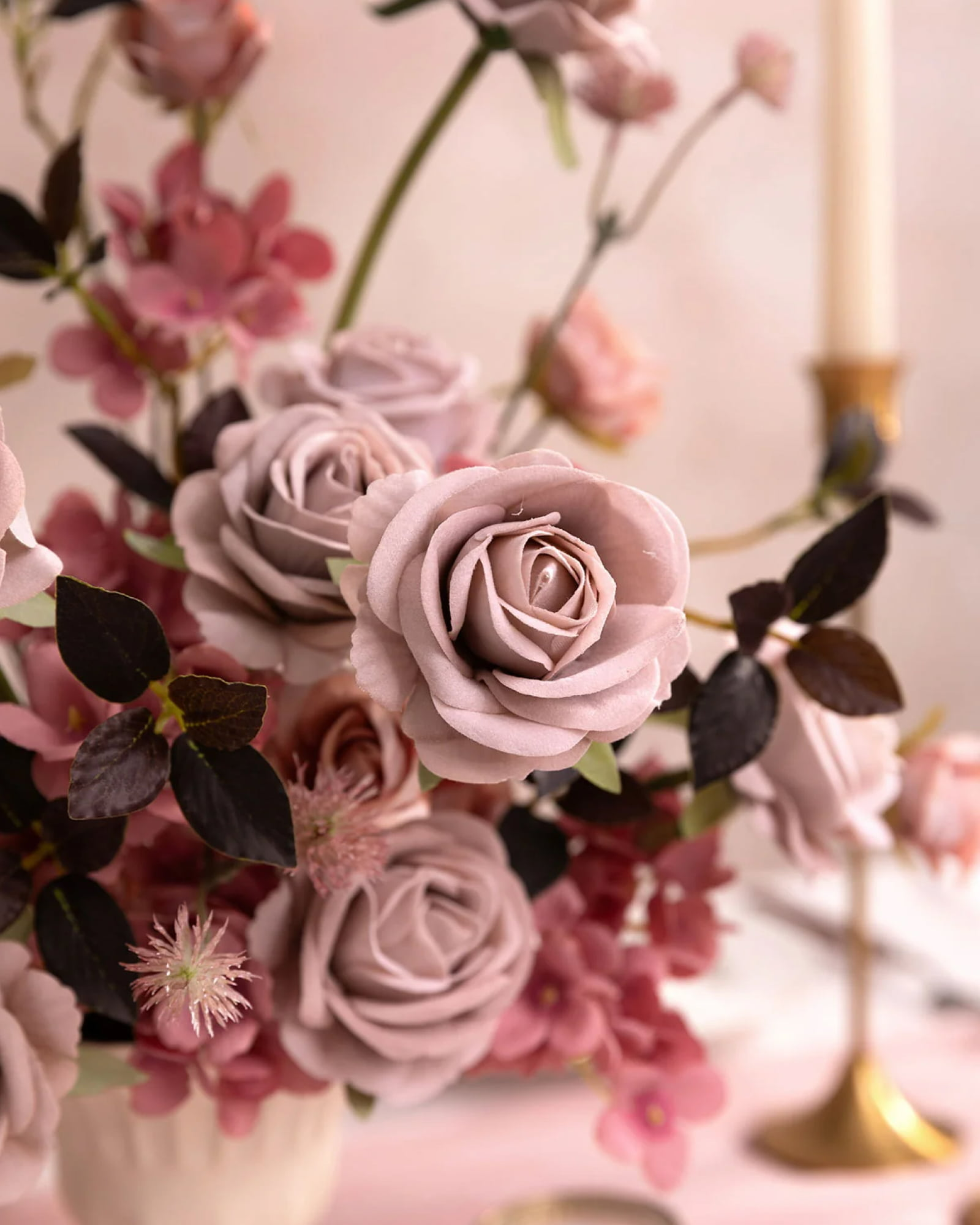 Hydrangeas with Stem - Purple