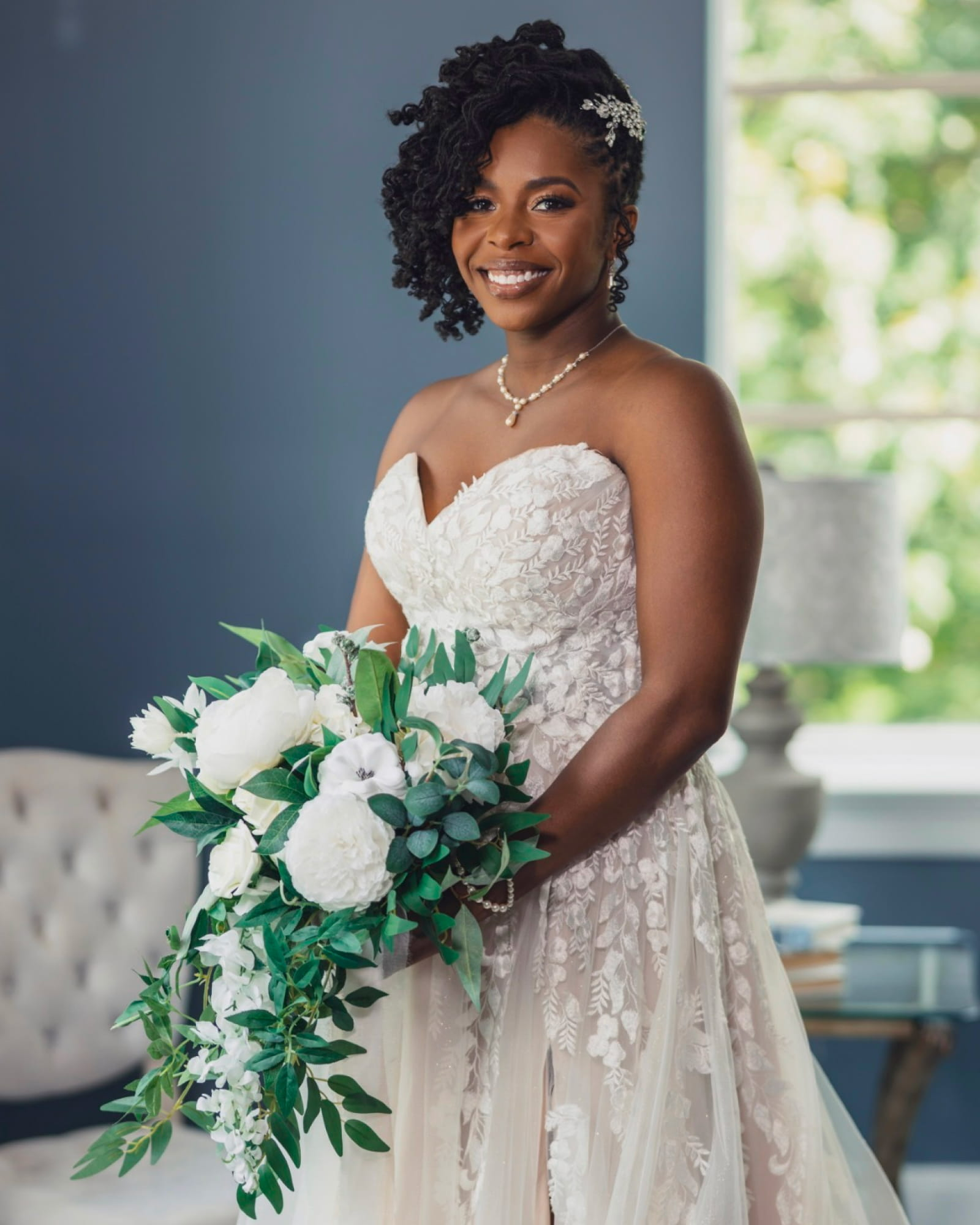Bridal Bouquet in Natural White