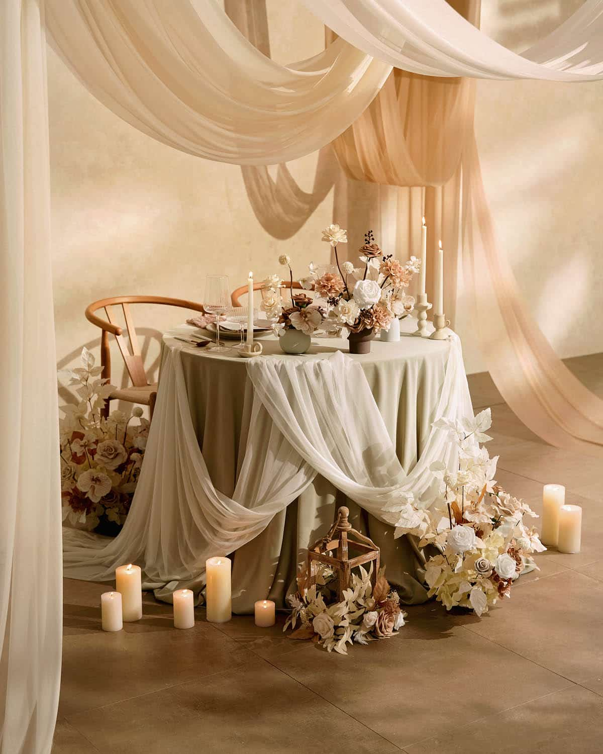 Lyocell Velvet Cloth for Table and Backdrop