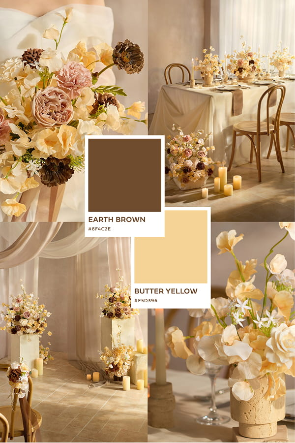 Sand Brown & Butter Yellow Wedding