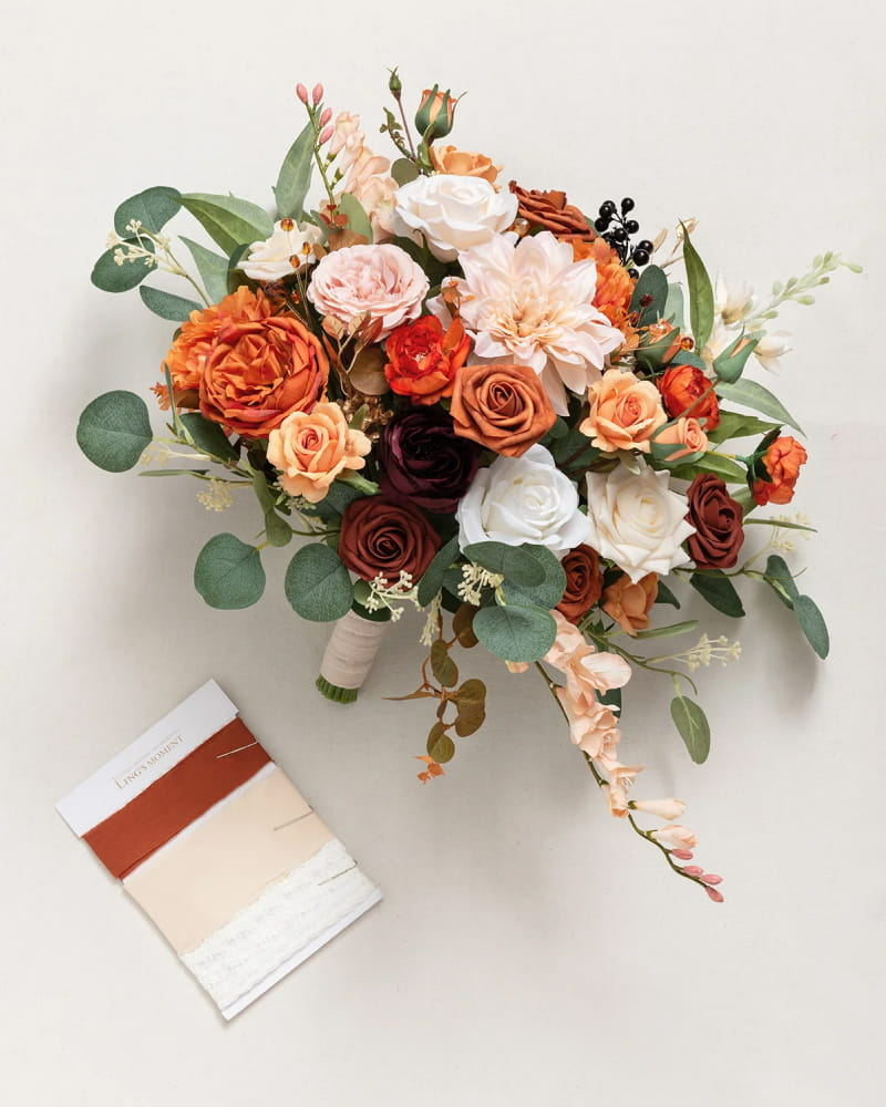 Sunset Terracotta Bridal Bouquet