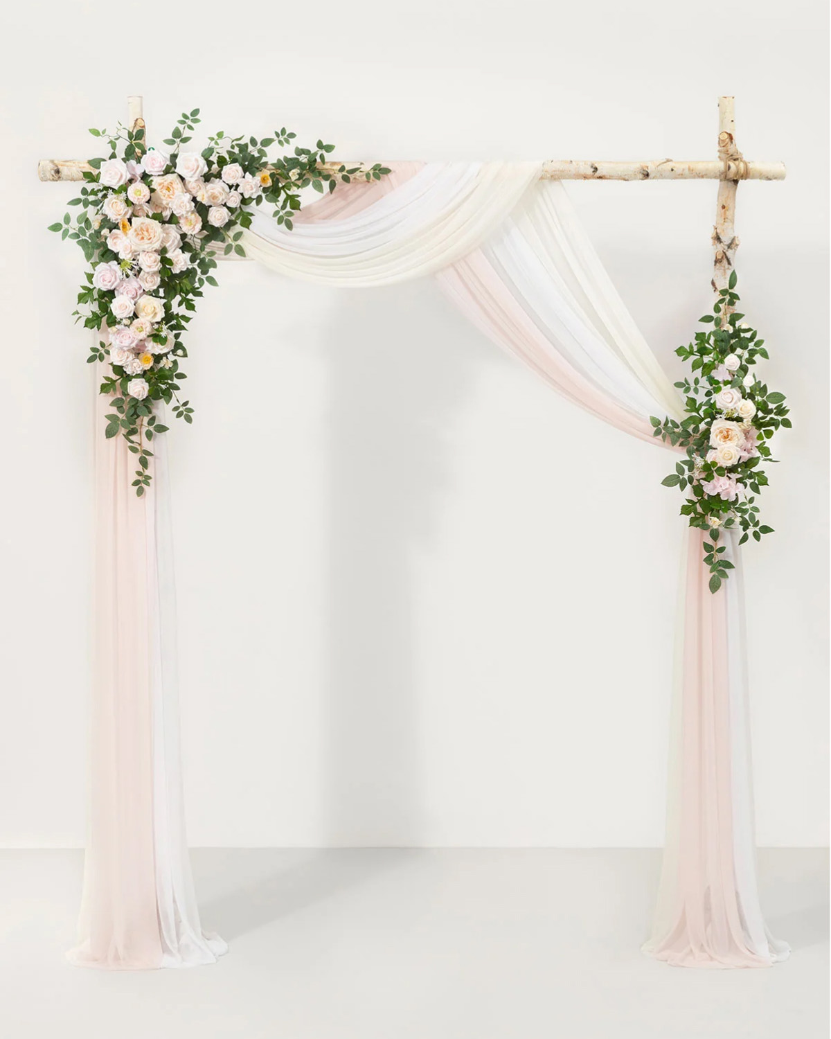 Flower Arch Decor in Powder Pink And Cream
