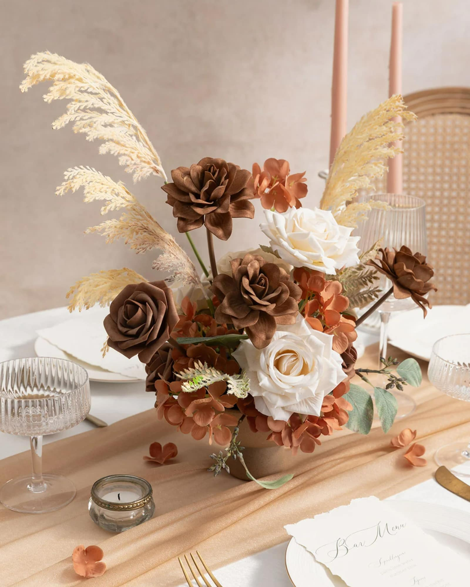 Earth Brown Tawny Beige Flower Boxes