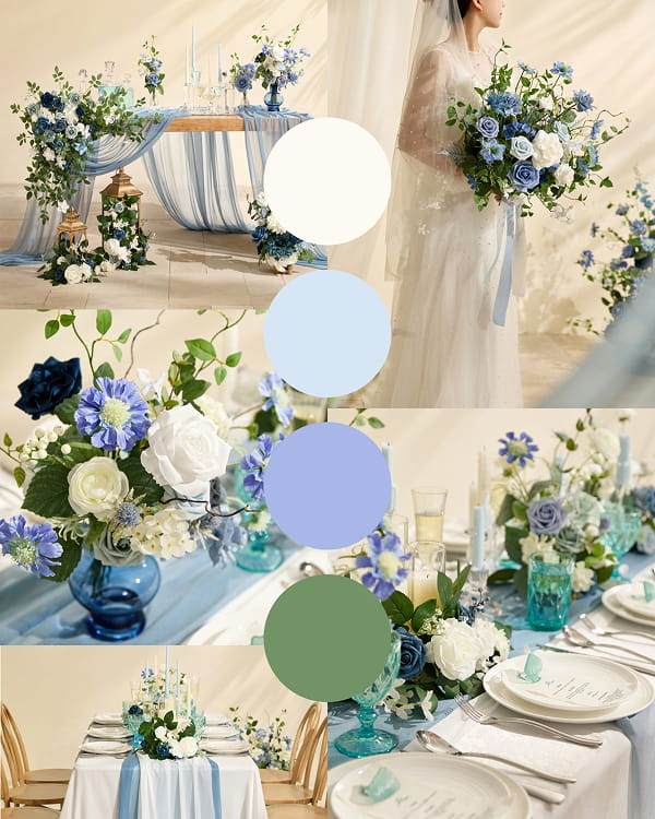 Blue & White Wedding