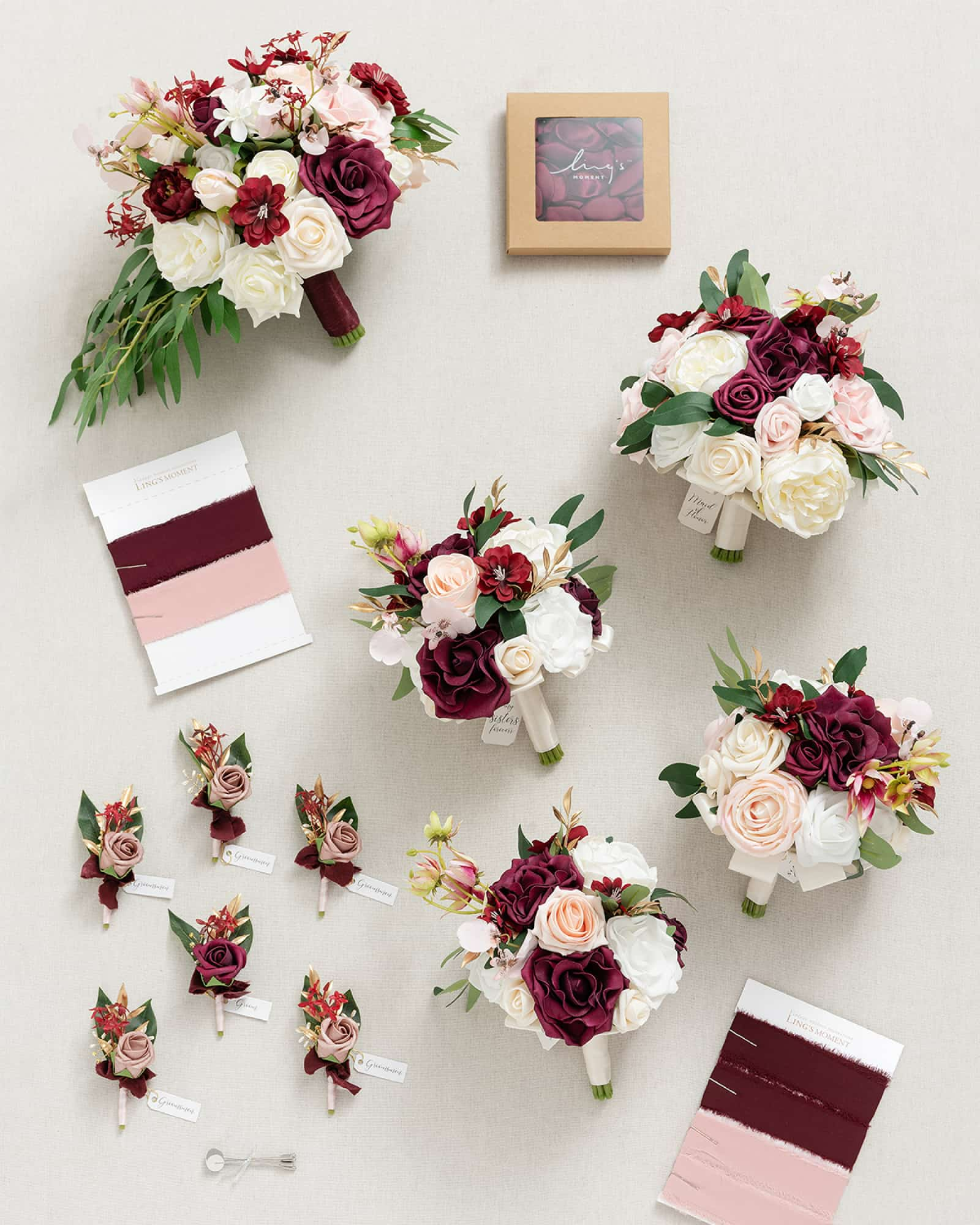 Romantic Marsala Wedding