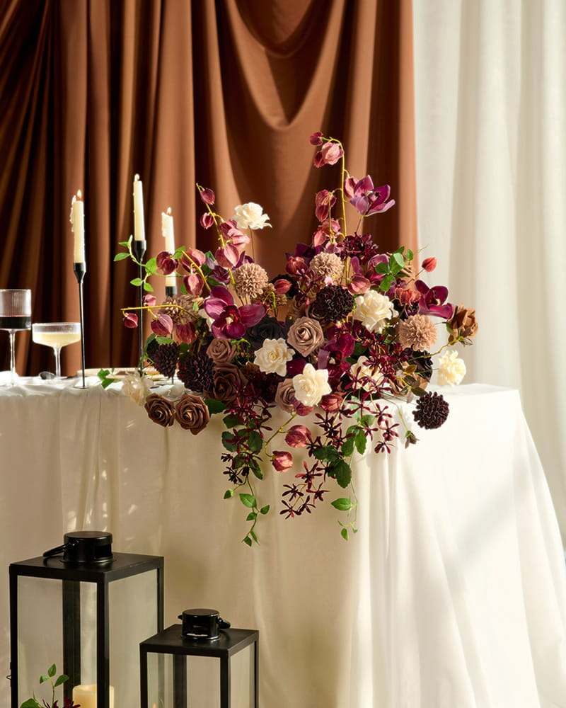 Earth Brown & Cream Flower Boxes
