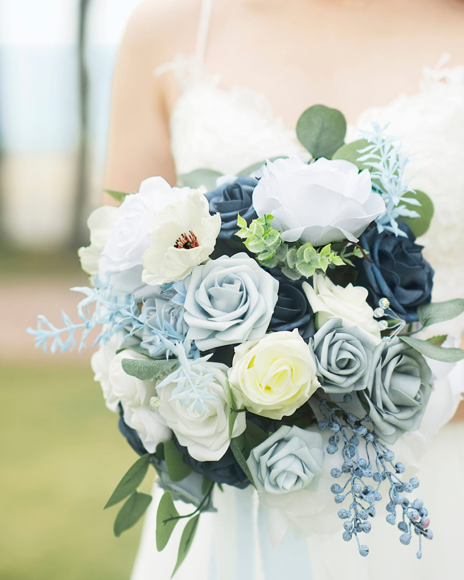 Bridesmaid Bouquet in Noble Navy Blue
