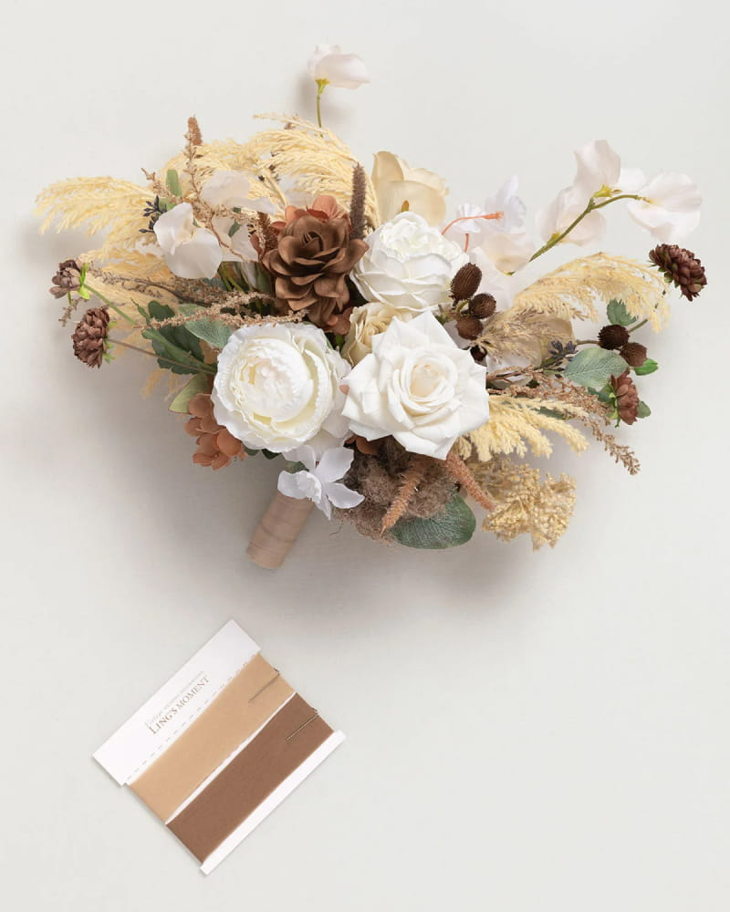 Brown & Beige Bridal Bouquet