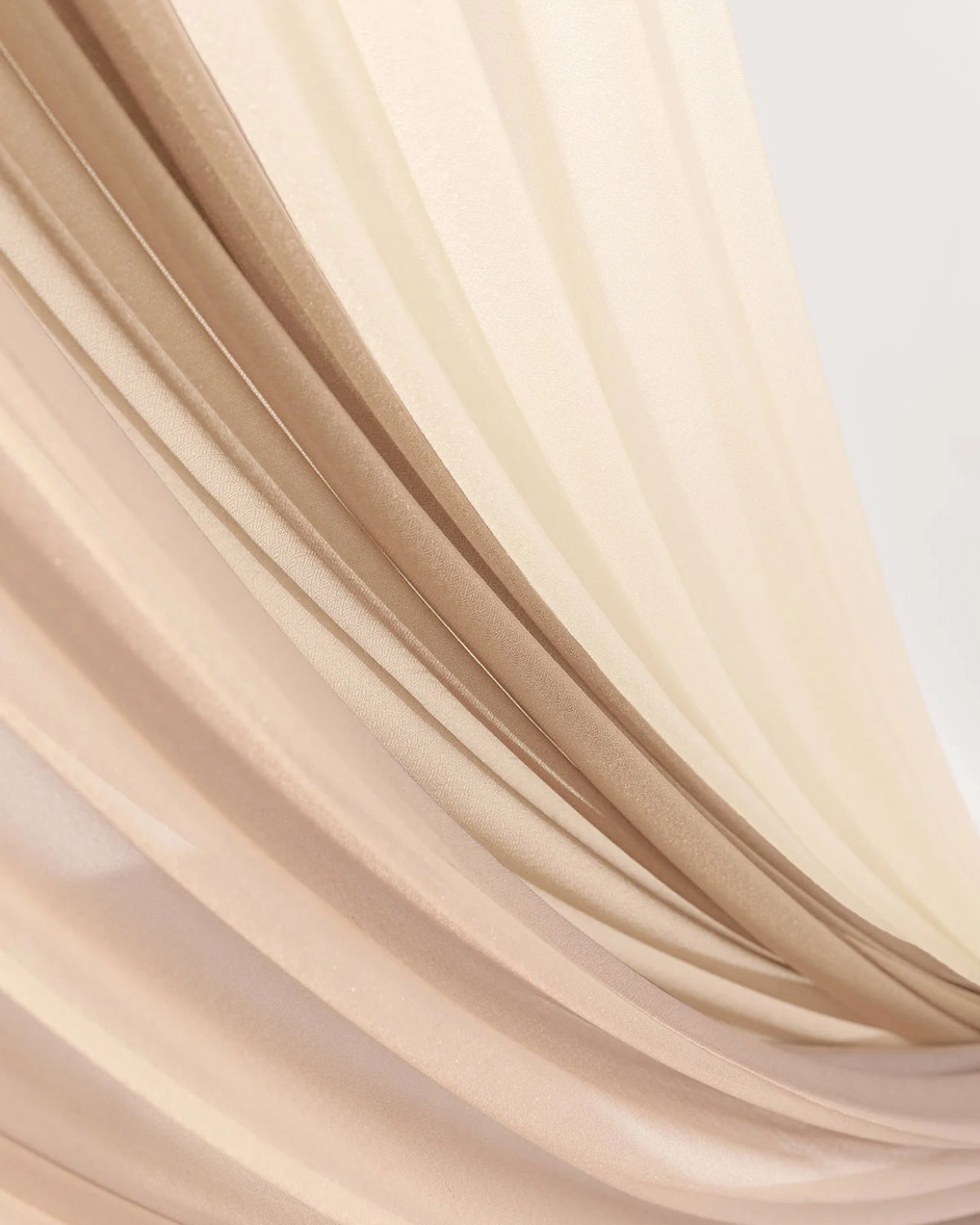 Cream and Nude and Almond Arch Draping