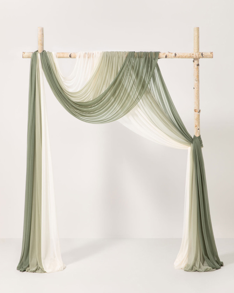 Wedding Arch Drapes in Rustic Glow Romance Wedding
