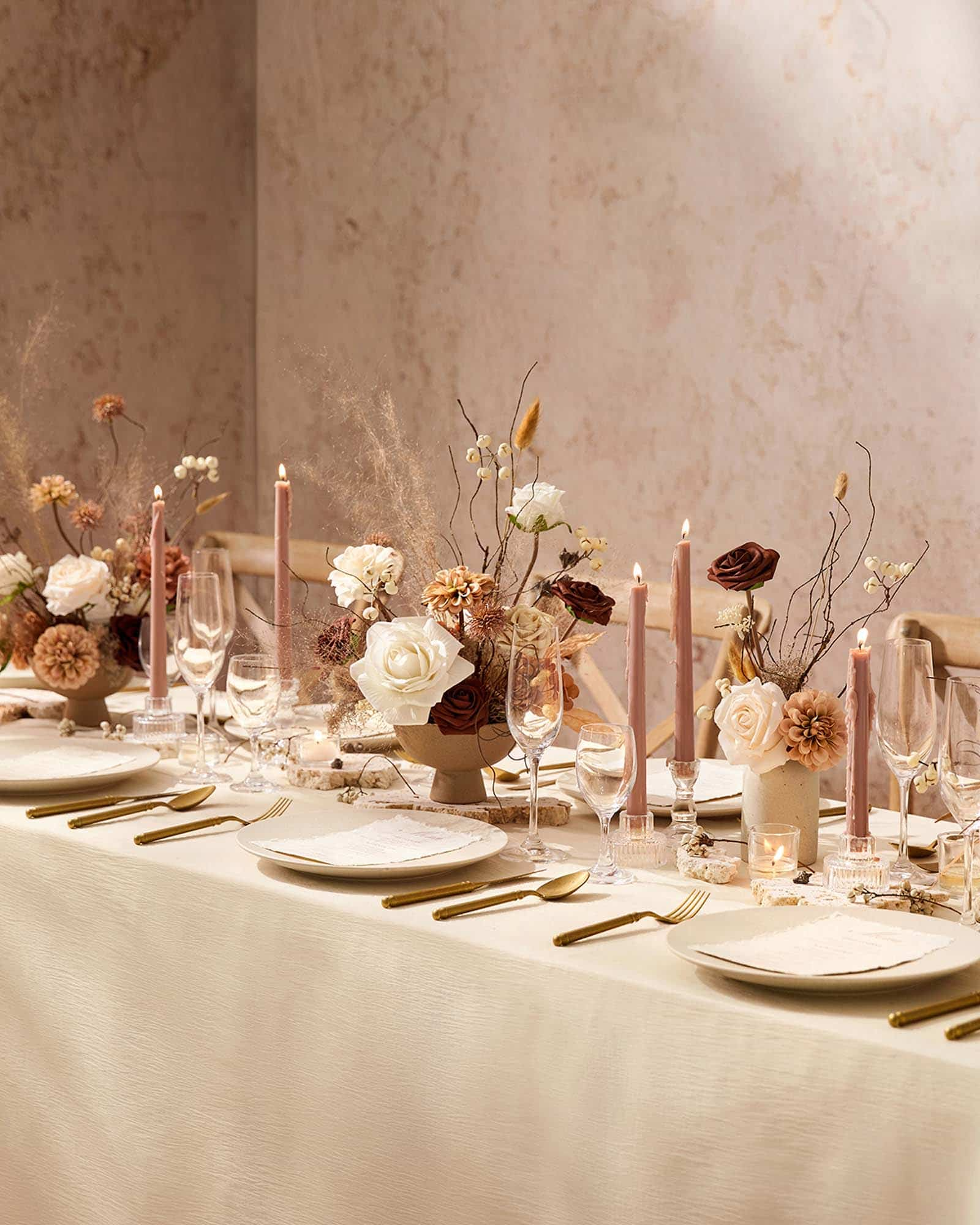 DIY Kits For Centerpieces in Earth-Tone Colors