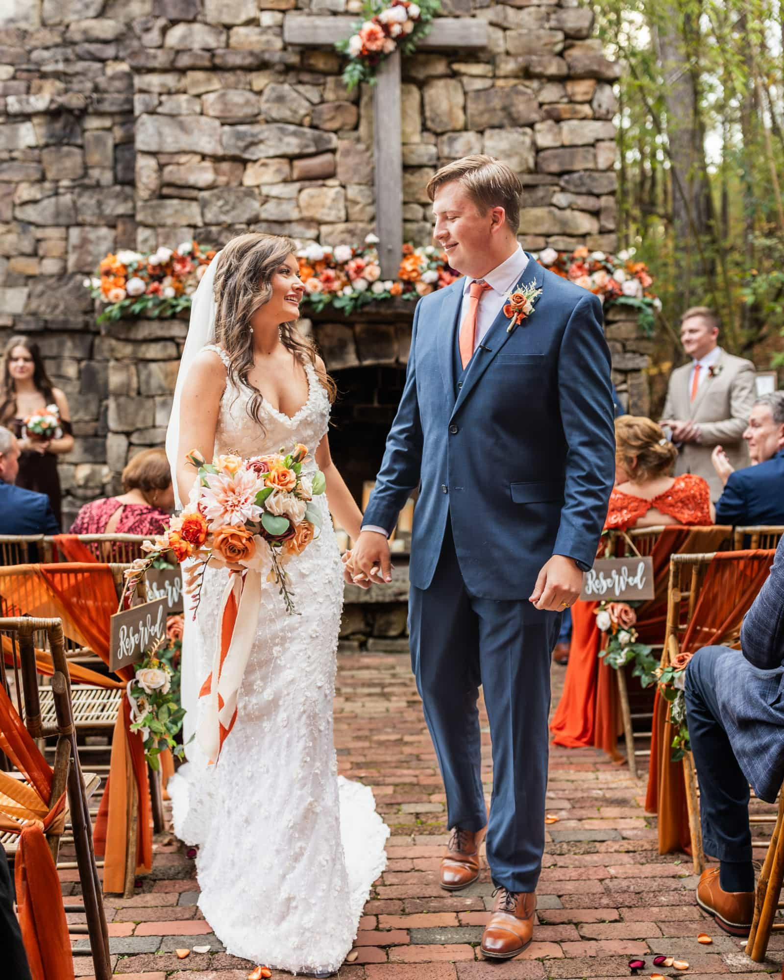 Bridal Bouquet in Sunset Terracotta