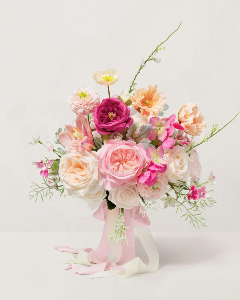 Pink & Cream Bridal Bouquet
