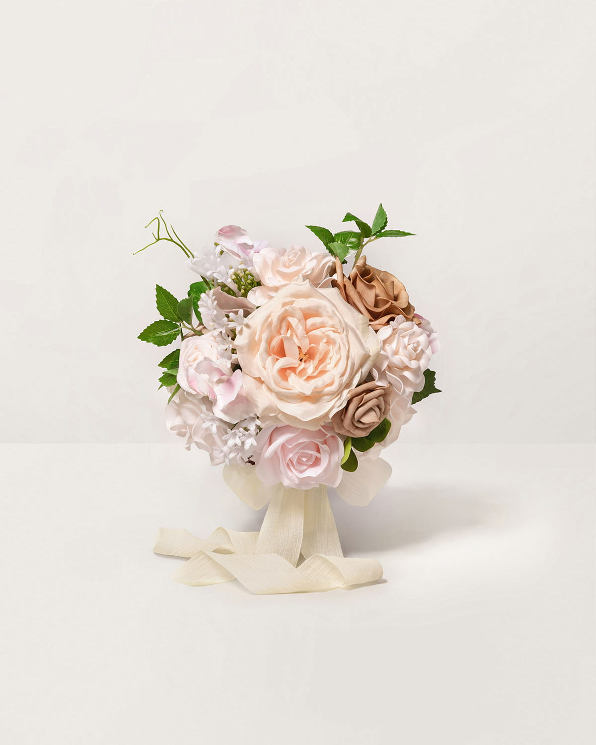 Bridesmaid Bouquet in Powder Pink & Sand Beige
