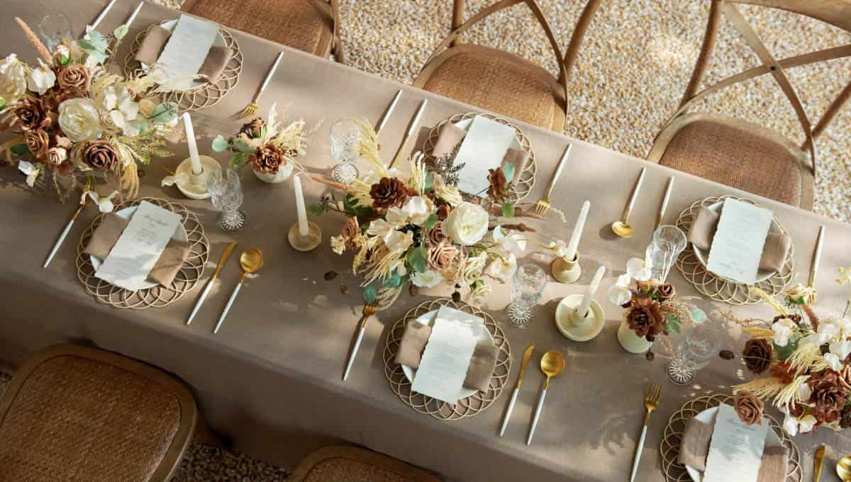 DIY Designer Flower Box in Earth Brown & Tawny Beige