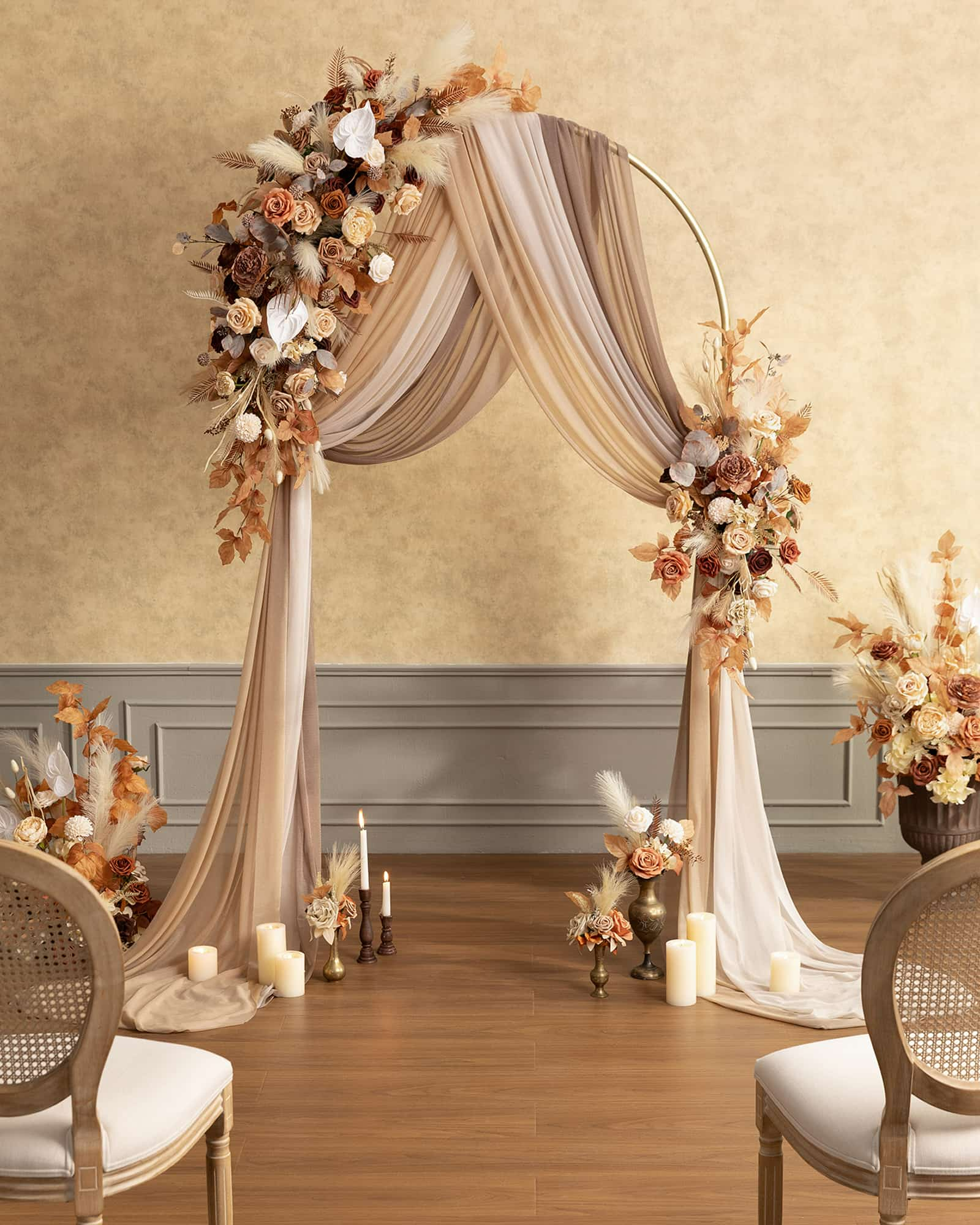 Double Arch Decor Pack in Rust & Sepia