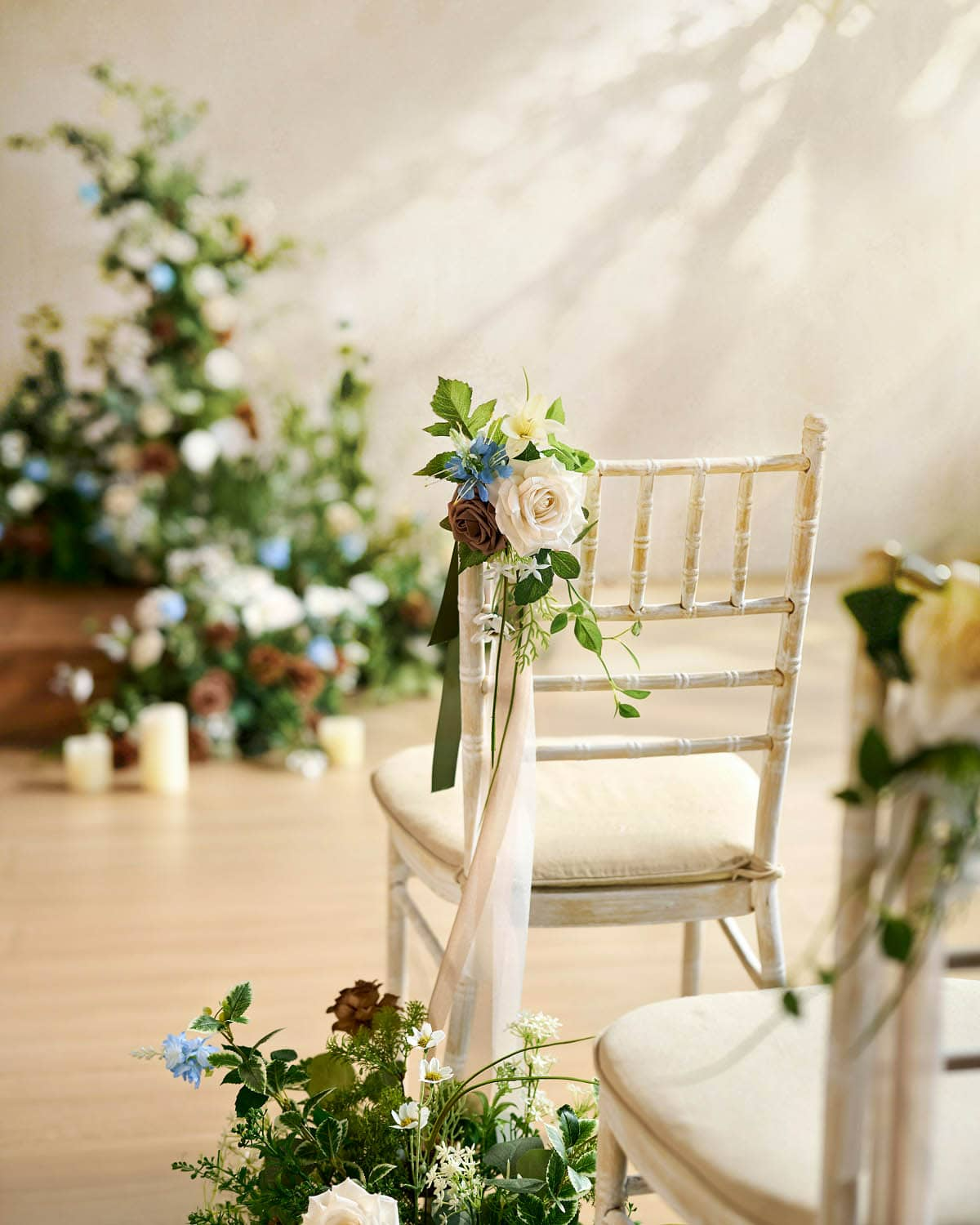 Aisle & Chair Decor in Tawny Beige & Earth Brown