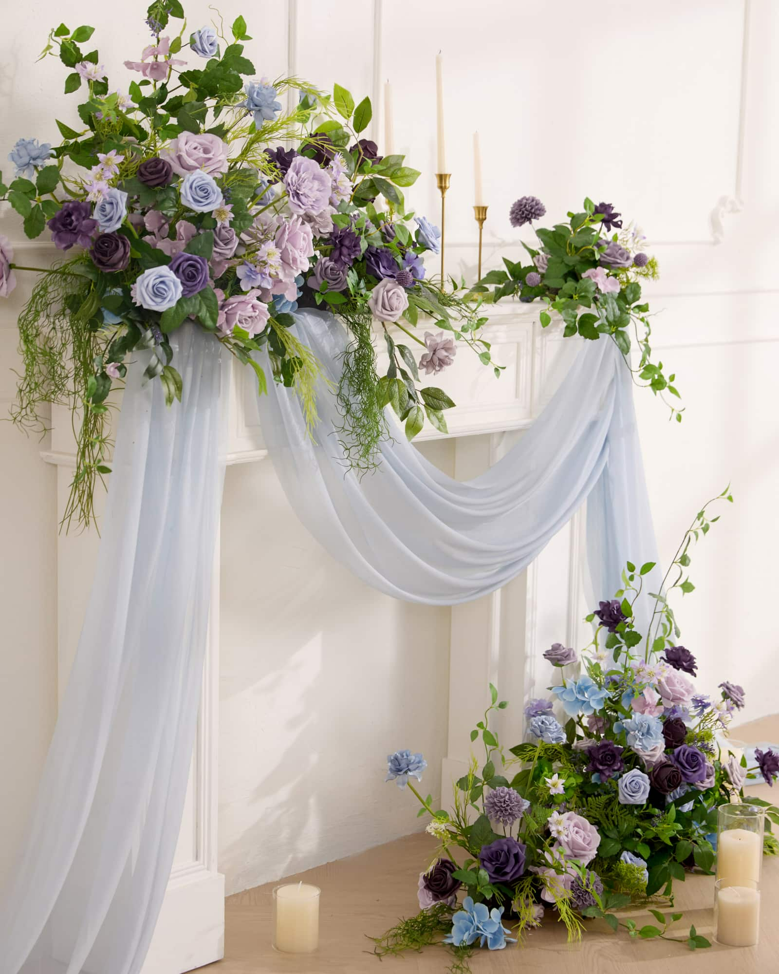 Hydrangeas with Stem - Sky Blue