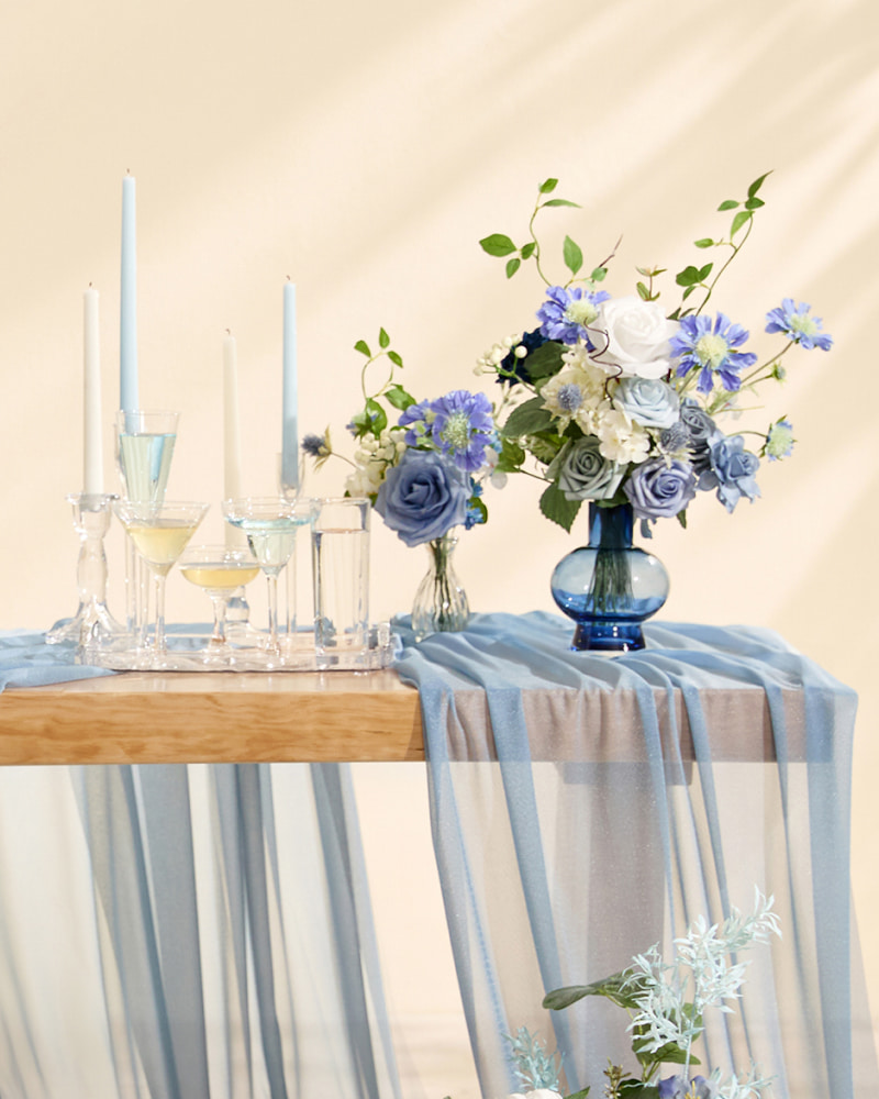DIY Designer Flower Box in Timeless French Blue & White