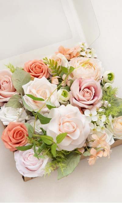 DIY Designer Flower Boxes in Garden Blush