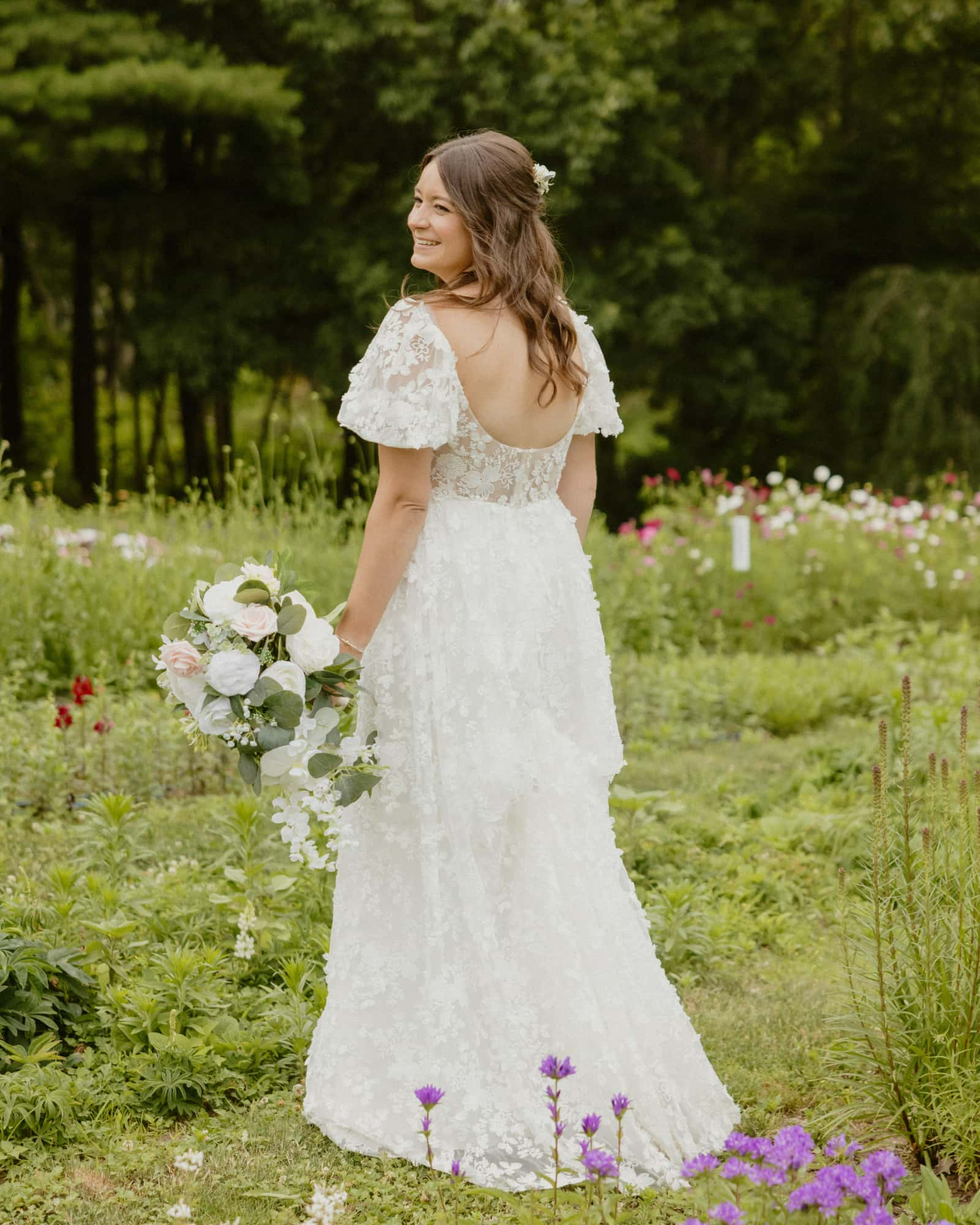 Bridal Bouquet in Natural White