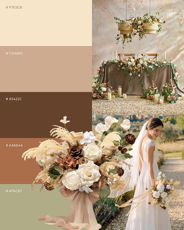 Nature Earth Brown Wedding