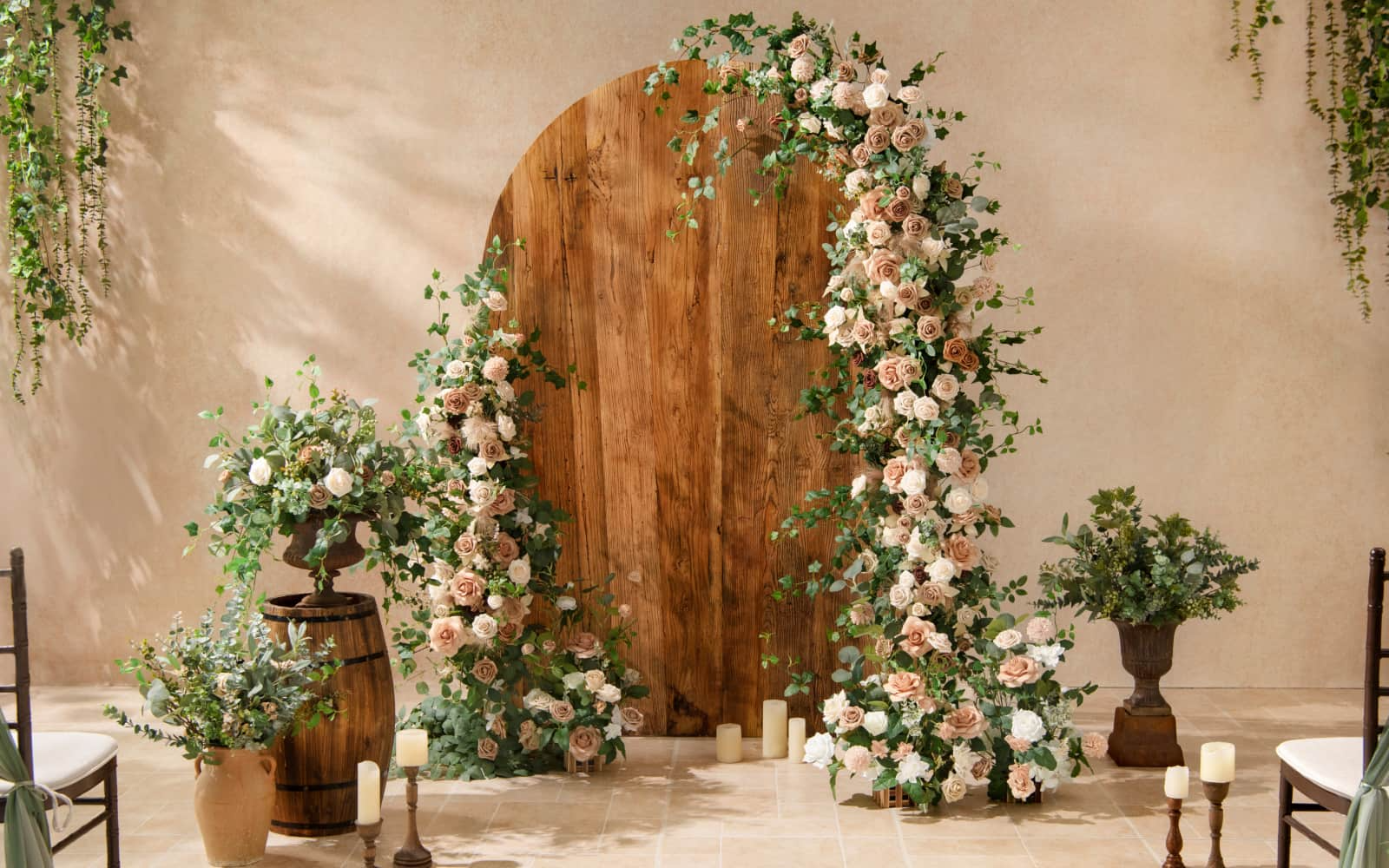 Rustic Glow Romance Wedding