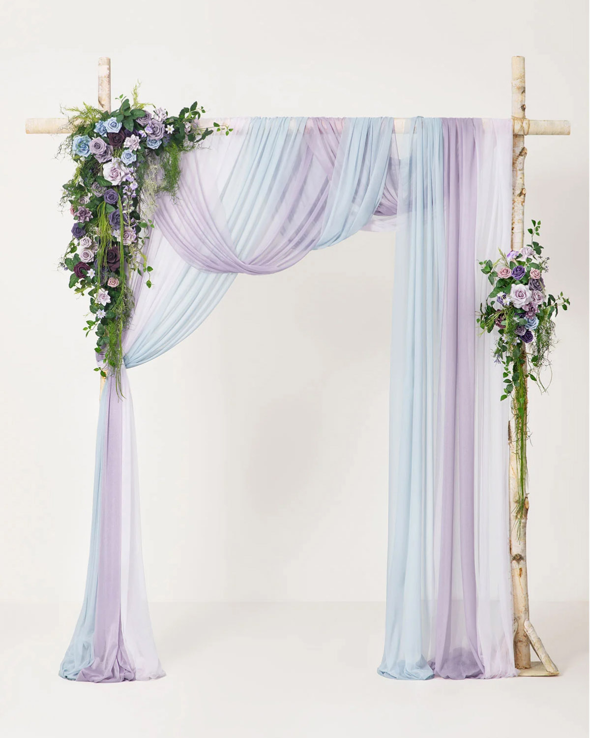 Ethereal Purple Flower Arch Decor