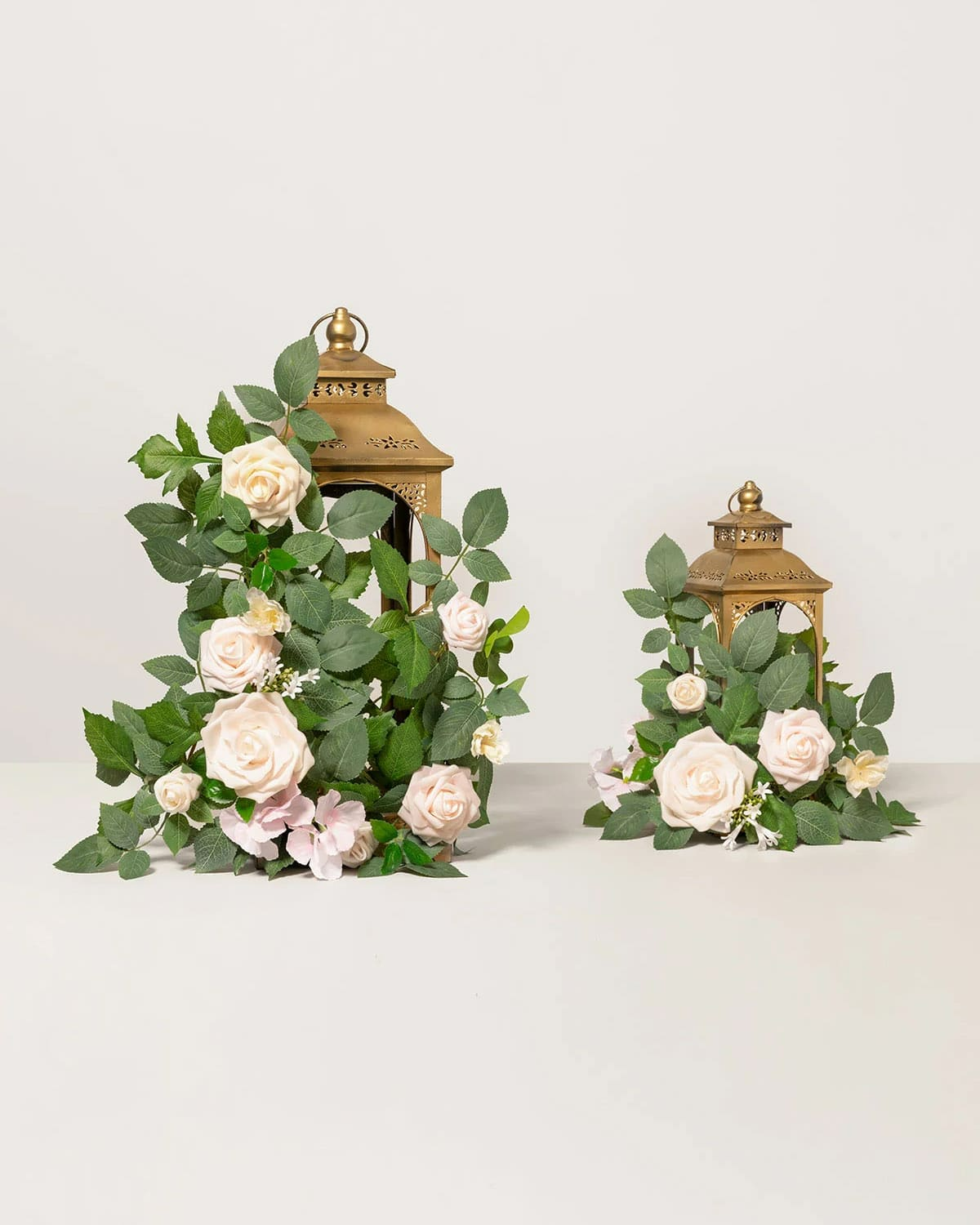2ft Flower Garlands in Powder Pink & Cream