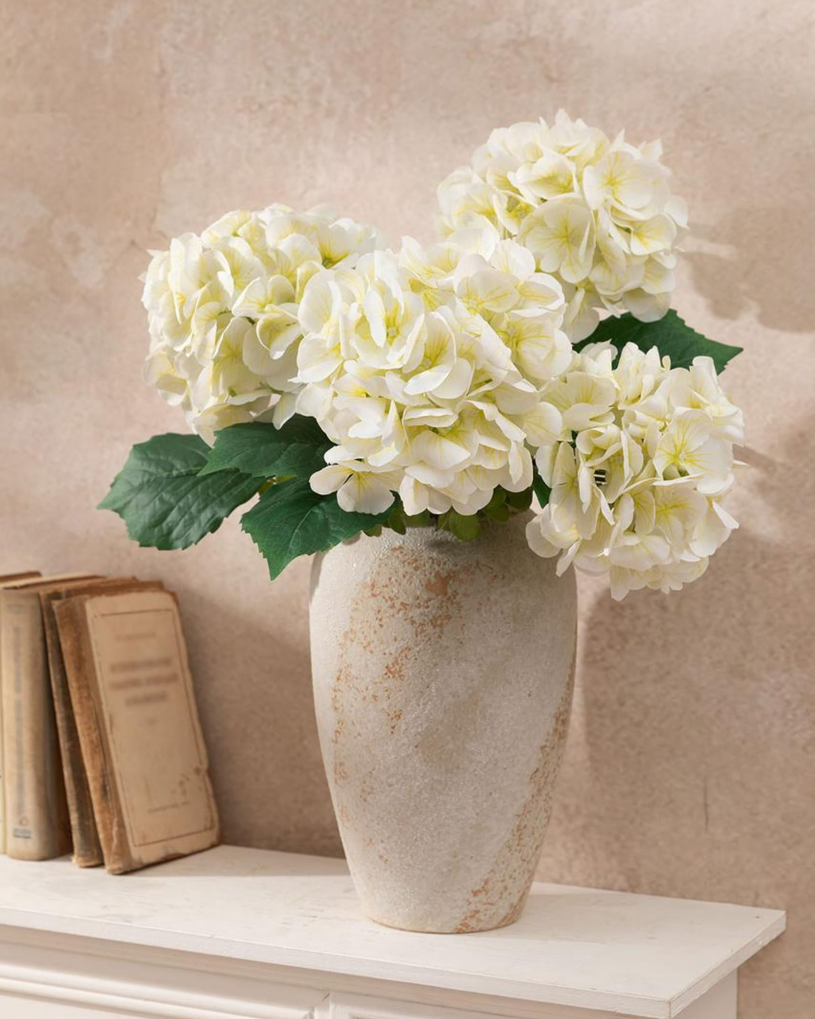 Hydrangeas with Stem - White