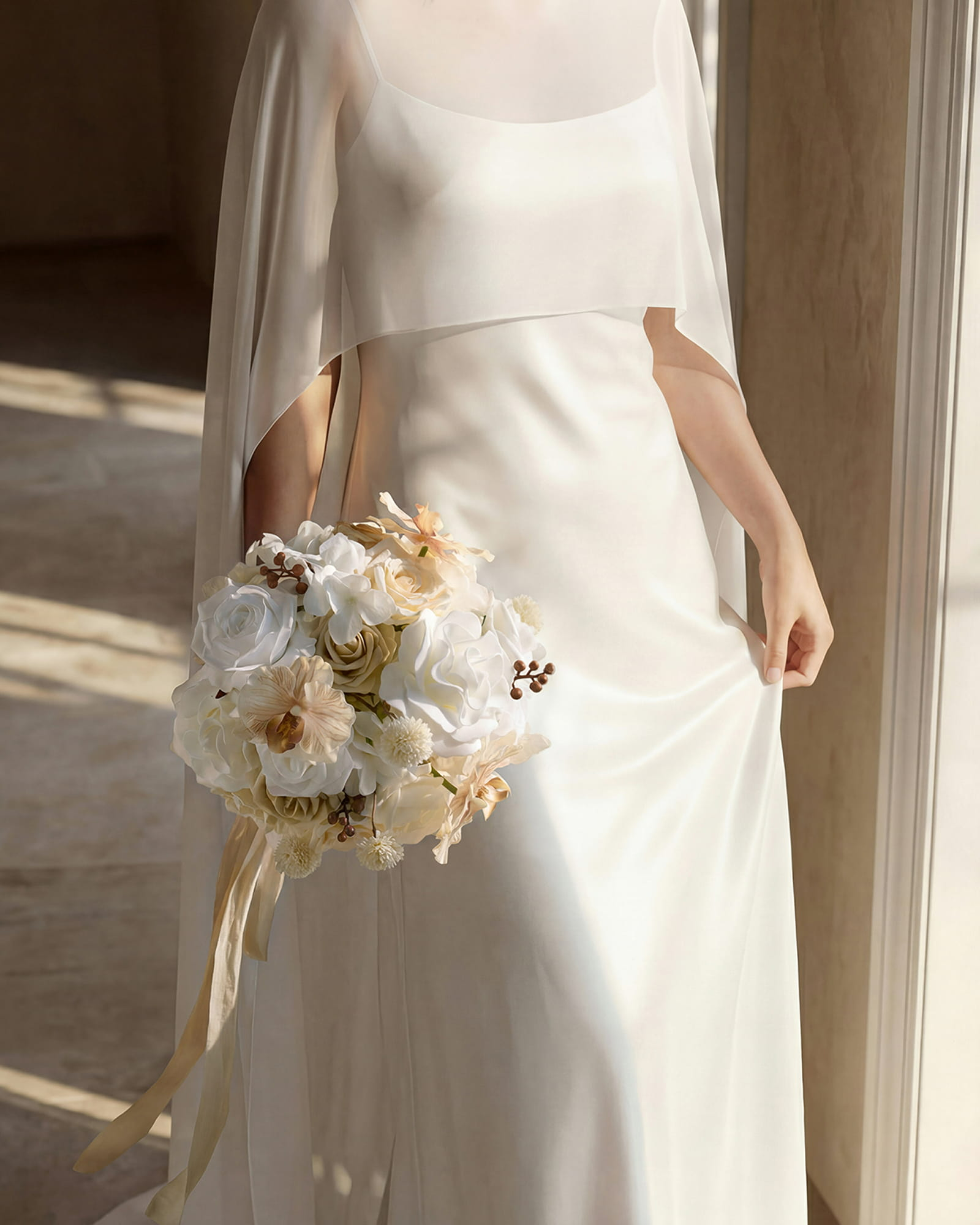 Tawny Sand Beige Bouquet